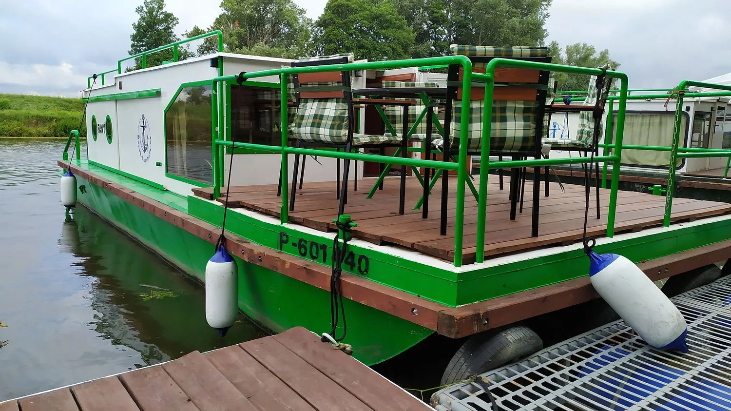 Hausbót Fany v přístavišti Missisipi